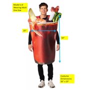 Rasta Imposta Bloody Mary Drink with Garnish Halloween Costumes, Adult, Unisex, Multi-Color