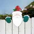 thumbnail image 3 of Santa Snowman Fence Topper Ornament, Beautiful Decoration, Hand Made, Create Atmosphere, Wide Application, Christmas Gift, 3 of 8