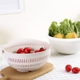 thumbnail image 6 of Reheyre Dual Layer Rice Wash Strainer Fruits Vegetable Cleaning Container Basket, 6 of 8