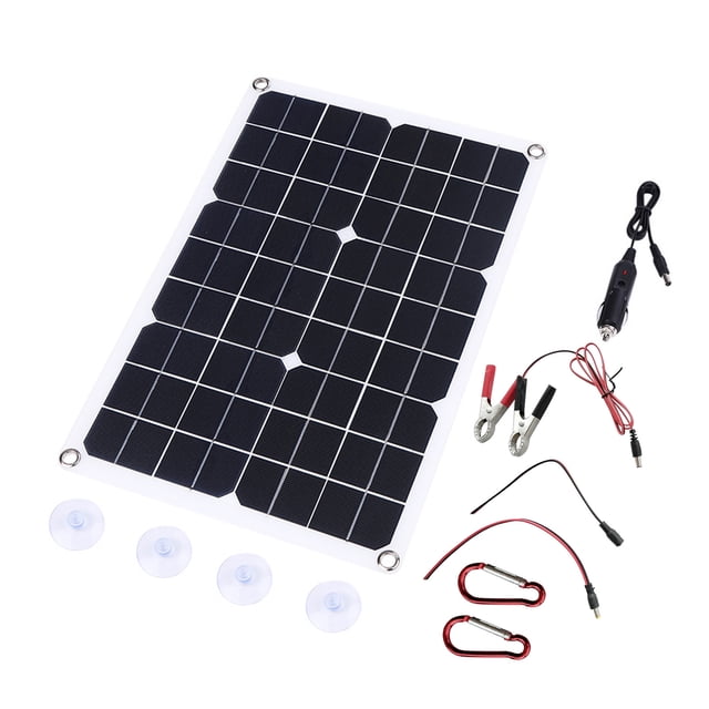 Amdohai 18W Dual USB Flexible Solar Panel Kit Dual USB Monocrystalline Solar Panel