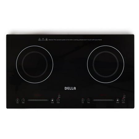 Induction Stove - Della Induction Dual Cooker Counter Top Burner Portable Cook Stove Plate Timer Control Stovetop