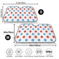 thumbnail image 2 of Goofa Red Blue Polka Dots Printed Car Windshield Sunshade,Foldable Reflective Sun Visor,UV Protection Heat Blocker Sunshade,Car Cooling Accessory-, 2 of 7