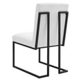 thumbnail image 6 of Tufted Side Dining Chair, Fabric, Metal Steel, White, Modern Contemporary Urban Design, Kitchen Room Cafe Bistro Restaurant Hospitality, 6 of 8