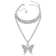 thumbnail image 1 of Collar para mujer, Joyas para mujer, Joyas para mujer, Collar con colgante, Cadena cubana, Regalos para mujer, Cadenas, Un collar, 1 of 2