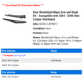 thumbnail image 2 of Rear Windshield Wiper Arm and Blade Kit - Compatible with 2004 - 2006 Mini Cooper Hatchback 2005, 2 of 2