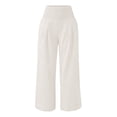 thumbnail image 5 of RotHome Womens Boho Pants Linen Wide Leg High Waist Casual Flowy Palazzo Trousers Summer Beach Vacation Travel Outfits Spring Cruise Clothes 2026 Plus Size, 5 of 9
