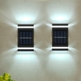 thumbnail image 4 of Kezqiaxn 2Pc Solar Lights Solar Fence Lights Led Wall Lights Outdoor Solar Lights Ip65, 2 Pack Outdoor Wall Lamps For Backyard Garden Garage And Pathways Lights Solar Powered Solar Lamp, 4 of 7