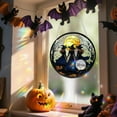 thumbnail image 7 of PPKVUFD Halloween Witch Themed Ornaments, Acrylic Stained Glass Window Hanging Sun Catcher Decor, Charming Witch with Hat Gothic Halloween Wall Pendant Decor for Home Holiday Party, 7 of 7