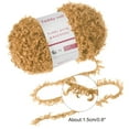 thumbnail image 2 of 1 Skeins Eyelash Yarn Polyester Yarn Fur Soft Fluffy Chunky Yarn Fuzzy Eyelash Yarn Camel Brown for Crocheting Knit DIY Clothes Bag - 55Yard/50m, 3.53oz, 2 of 6