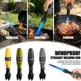 thumbnail image 4 of Creative Rocket Lighter, Windproof Adjustable Blue Flame Torch Lighter With Safety Lock, Refillable Rotation Lighters For BBQ Outdoor Camping Hiking (Yellow), 4 of 11