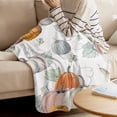 thumbnail image 3 of Fall Blanket for Couch/Bed Thanksgiving Pumpkins Throw Blanket Soft Cozy Flannel Throws All Seanson Blanket for Boys/Grils Kids 39"x49", 3 of 6