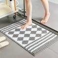 thumbnail image 3 of Pxyqht Non Slip Bathroom Mat, Absorbent Floor Mat, Thick Foot Mat, Flocking Area Mat, Ideal for Bathrooms and Bedrooms, 3 of 6