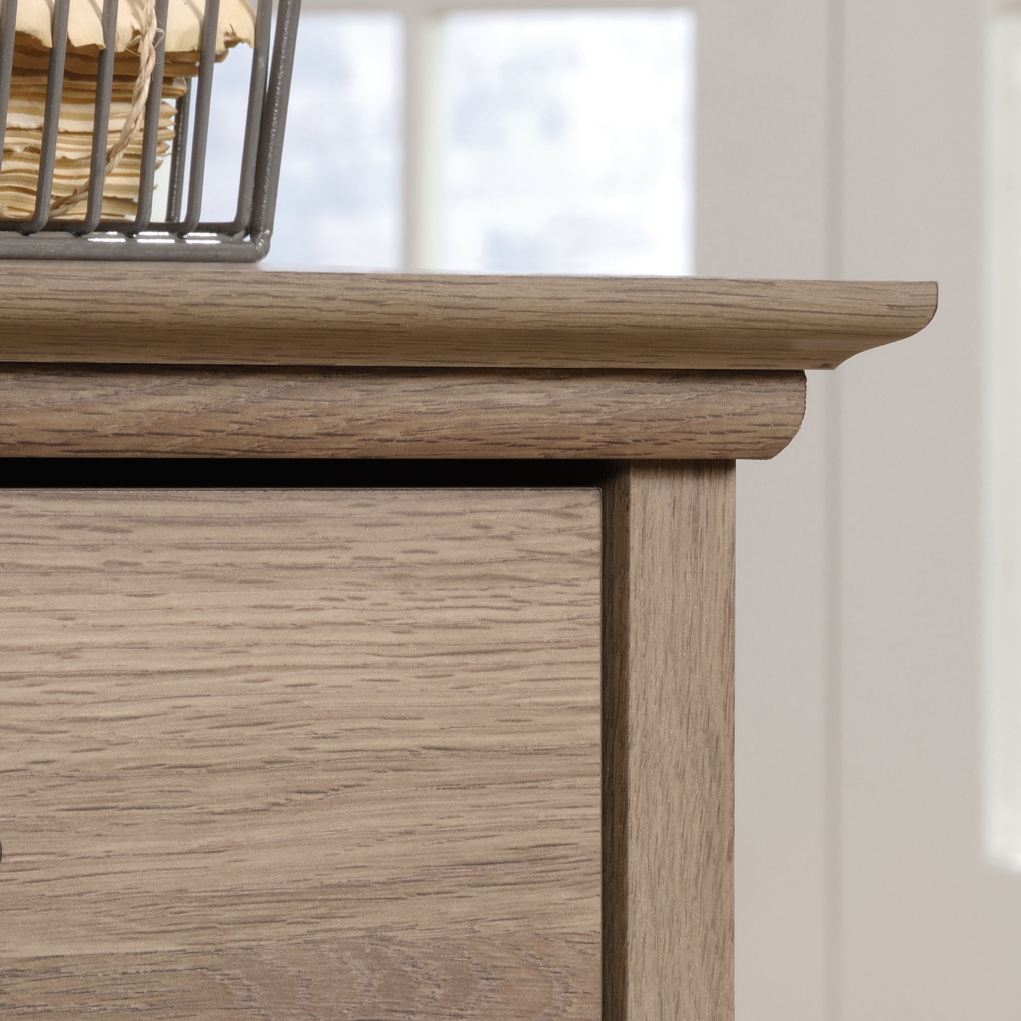 Sauder Barrister Lane Executive Desk, Salt Oak Finish