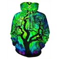 thumbnail image 3 of Sudadera con capucha con estampado 3D de esqueleto para hombre, jersey con diseño de cordón, Tops de primavera, Otoño e Invierno, 3 of 5