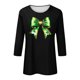 thumbnail image 5 of Xuyuer St. Patrick's Day Womens 3/4 Sleeve Crew Neck Spring T-Shirts Merry and Bright Casual Pullover Graphic Tee Tops Cute Tunic Tops Basic Tees Blouses Business Work Tee Top, 5 of 5