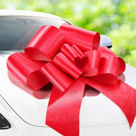 Carbowz Big Red Car Bow Giant 30 Bow Non Scratch Magnet Weather Resistant Vinyl Walmart Com Walmart Com