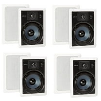 Polk Audio RC65i 2 Way In Wall Speakers - 4 Pack (White)