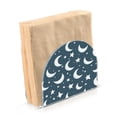 thumbnail image 2 of White Moon and Stars Thick U Shape Acrylic Napkin Holder Non Slip Space Saving for Kitchen, 2 of 9