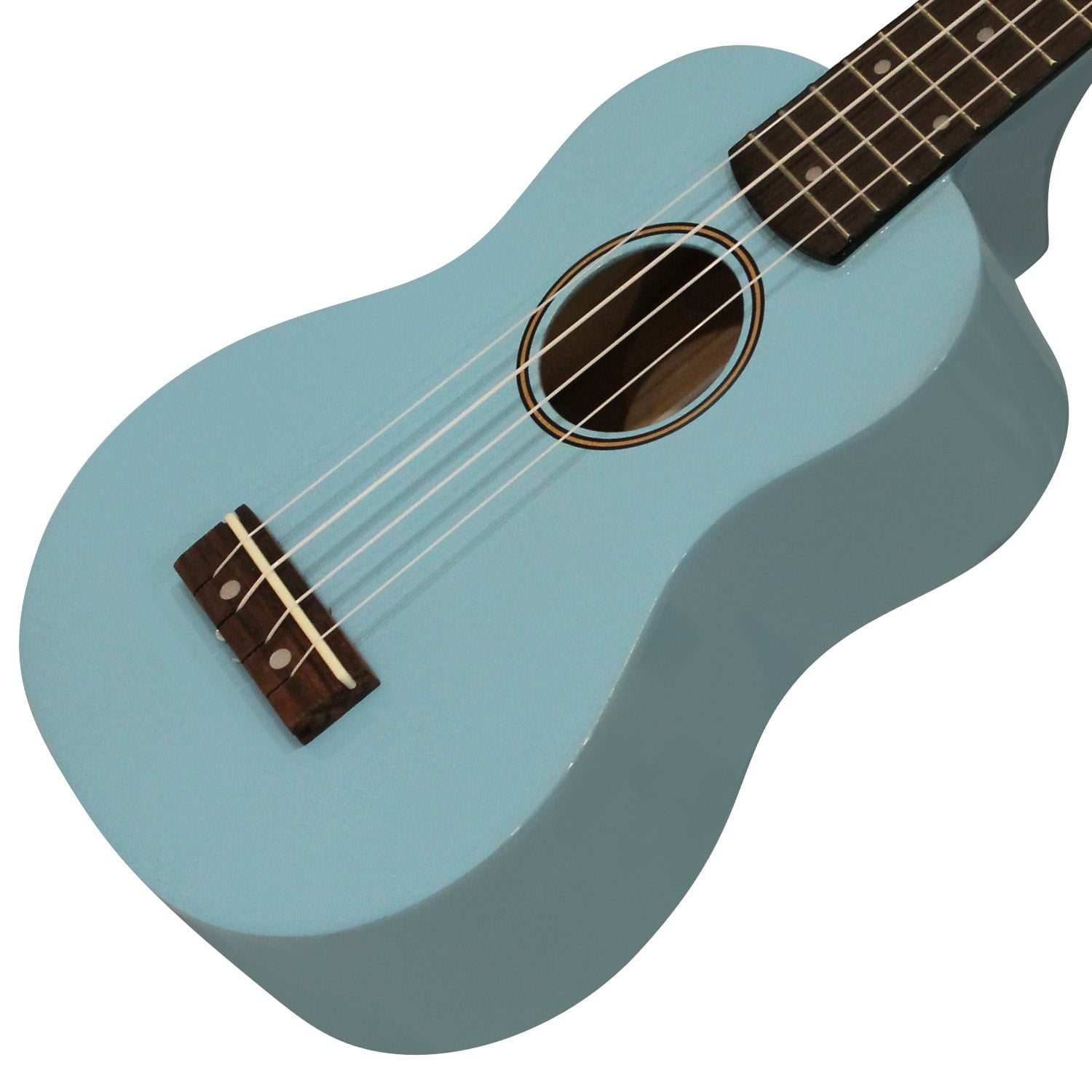 Sawtooth Basswood Soprano Ukulele, Daphne Blue, w/ Nylon Bag, Pitch Pipe & Quick Start Guide