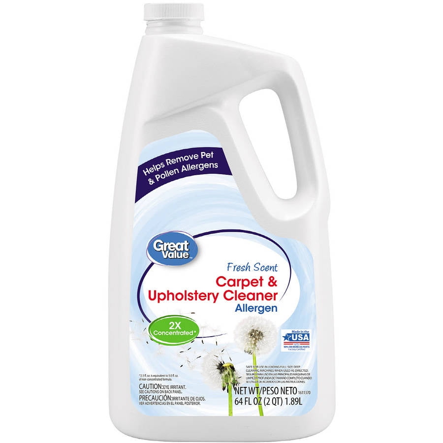 Great Value Allergen Carpet & Upholstery Cleaner, 64 oz