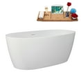 thumbnail image 2 of 59" Streamline B-276-60-PBR Soaking Freestanding Tub and Tray With Internal Drain in Polished Brass, 2 of 8