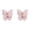 Pink*2, variant on Butterfly Rotating Adhesive Hooks Cute Wall Corner Hanger with 3 Hooks 180° Swivel