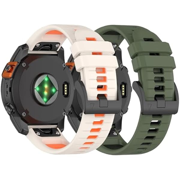 wonima11 Fit for Garmin Descent MK3 51mm Watch Bands, Descent MK3i 51mm Band Quickfit Silicone Replacement Bands Straps Wristbands Fit for Garmin Epix Pro 51mm/Fenix 7x/6x/5x/TACTIX 7