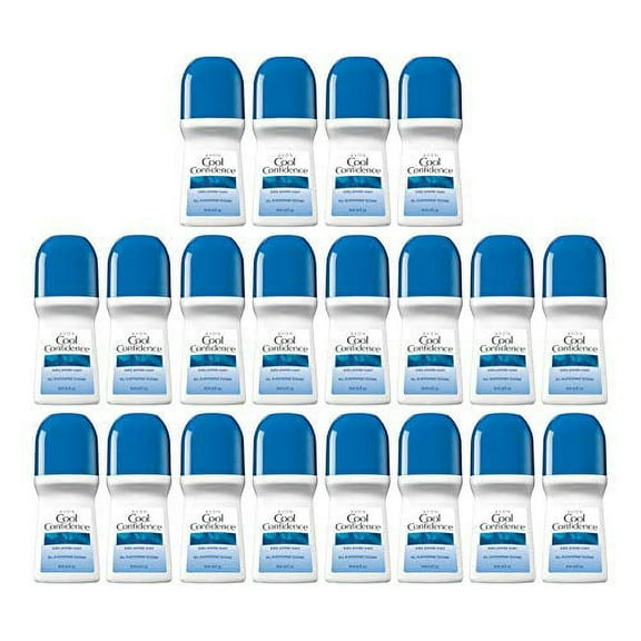 Avon Cool Confidence Baby Powder Roll-on Anti-perspirant Deodorant 2.6 oz (20-Pack)