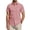 Pink, variant on Men's Short Sleeve Dress Shirts Casual Button Down Shirt Regular Fit