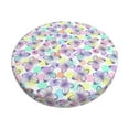 thumbnail image 2 of Lsque Butterflies on Polka Dots Round Bar chair cushion covers Velvet Fabric Premium Comfort Protects from Scratches and Stains for 14-17 Inch Chair- 14 inch, 2 of 7