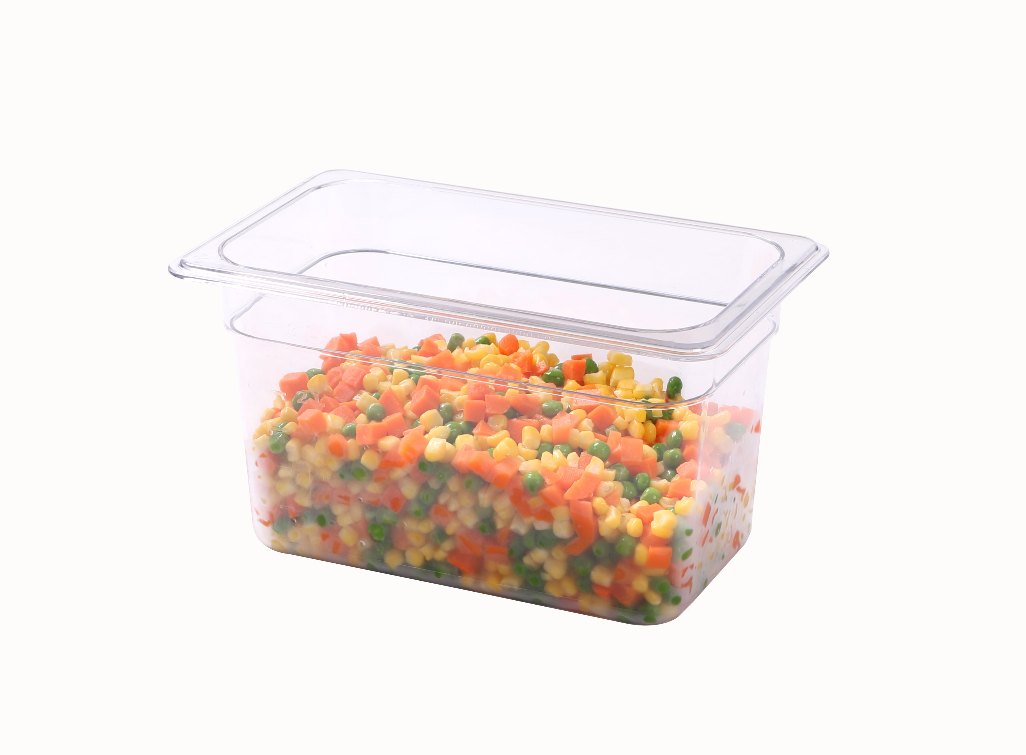Cold Food Pan - Plastic Cold Food Storage Container - 1/3 Size - 4 inch Deep - 1ct Box - Met Lux, Size: One-Third size, Clear
