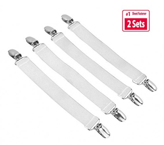 "HoldíEm Bed Sheet†Fastener†Suspenders †Heavy Duty†USA Made