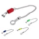 thumbnail image 1 of Indicadores de Pesca de Carpa de Línea Delgada de 4 Piezas, Cadenas de de , Swingers de Pesca, Rojo, Amarillo, Azul, Verde Baoblaze Alarma de picadura de pesca, 1 of 8