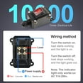 thumbnail image 5 of Waterproof On Off Toggle Switch with Red Light Rocker Button Inline Cord Switch DPST AC/DC 20A-125V,16A-250V,30A-24V,35A-12V, IP66, 5 of 12