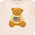 thumbnail image 3 of Inktastic Patriotic Bear with American Flag Sweater Toddler Hoodie, 3 of 4