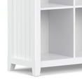 thumbnail image 5 of Simpli Home Acadian 48 inch x 44 inch Solid Wood Transitional 9 Cube Bookcase and Storage Unit in White, 5 of 12