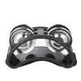 thumbnail image 1 of 1pcs Tambourine Pied Instrument de Percussion avec 2 Ensembles Cloche à Ressort en Métal, 1 of 8