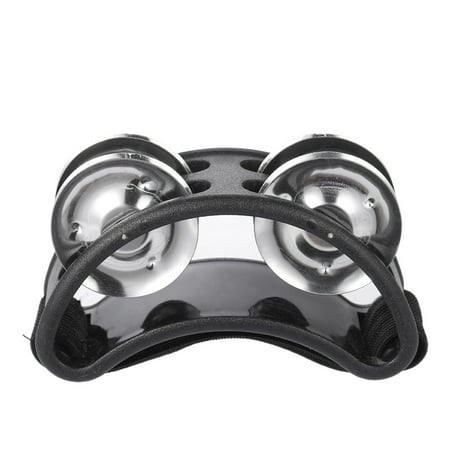 1pcs Foot Tambourine Percussion Musical Instrument with 2 Sets Metal Jingle Bell