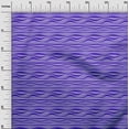 thumbnail image 3 of oneOone Tissu Polyester Spandex Bleu à Rayures Abstraites Tissu pour Robe Tissu Imprimé au Mètre 56 Pouces de Large, 3 of 5