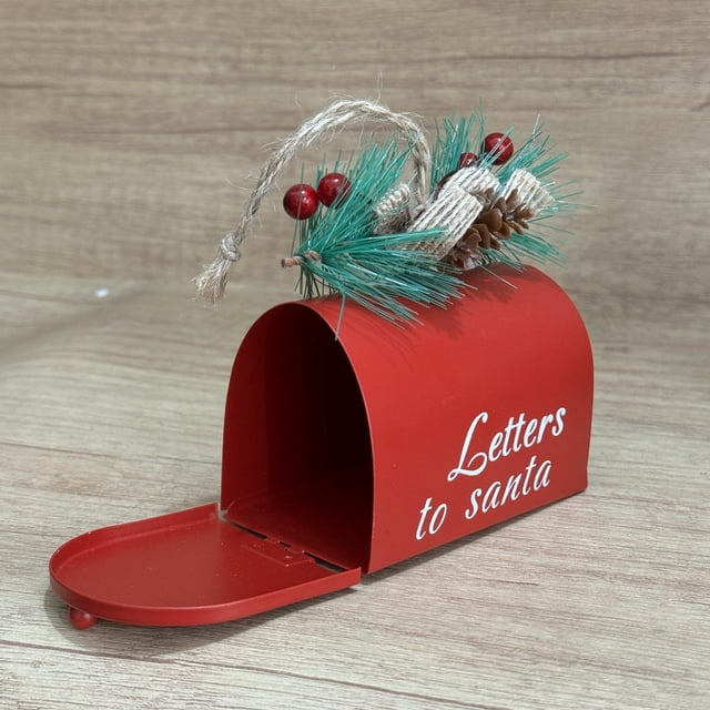 Style Christmas Mailbox Ornament for Festive Holiday Tree and Home Decoration with Classic