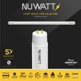 thumbnail image 2 of NuWatt 4FT T8 LED Tube Lights A&B Hybrid 3500K Neutral White, Plug & Play or Ballast Bypass,G13 30PK, 2 of 9