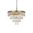 thumbnail image 3 of Elegant Lighting Josephine 20" Round Chandelier in Satin Gold, 3 of 8