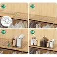thumbnail image 5 of LLMRR Bag & Purse Organizer for Closet, Adjust able Shelf Divider for Closet, Acrylic Handbag Separators Storage Organizer, Bookshelf Separator Divider for Bedroom, Living Room, Office, Clear, 5 of 7