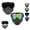Dark green + multicolored, variant on Detachable Full Face Goggle Mask, Anti-Fog HD Lens Face Shield with Breathable Ventilation, Flexible TPU Frame and Adjustable Strap for CS Welding Skiing