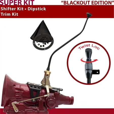 American Shifter TH400 Shifter Kit Black 23 in. Swan Trim Kit Dipstick for DE999