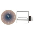 thumbnail image 2 of 12 Inch Large Size Wall Clock, Silent Round Quartz Clock, Glass Frameless Clock with Clear Numbers for Easy Viewing, Suitable for Living Room, Bedroom, Kitchen, Office, Classroom,, 2 of 7