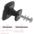 thumbnail image 3 of 4 Pcs Square Cabinet Handle Cupboard Knob Drawer Pulls Handle Shark Drawer Knobs with Screws Furniture Decoration, 3 of 7