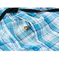 thumbnail image 5 of MoFiz Men's 3-Pack Woven Pajama Shorts 100% Cotton Plaid Sleep Lounge, 5 of 7