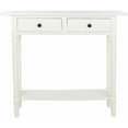 thumbnail image 2 of SAFAVIEH Rosemary Solid Contemporary 2 Drawer Console with Shelf, Distressed Cream, 2 of 5