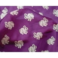 thumbnail image 4 of oneOone Silk Tabby Fabric Rabbit Block Print Fabric By The Yard 42 Inch Wide, 4 of 4